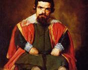 迭戈 罗德里格斯 德 席尔瓦 委拉斯贵支 : A Dwarf Sitting on the Floor